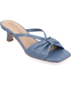 Journee Collection Starling Kitten Heel Sandal In Blue
