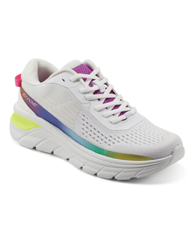 Easy Spirit Women's Mel Emove Walking Shoes In White,rainbow Multi
