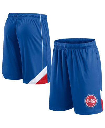 Fanatics Men's  Blue Detroit Pistons Slice Shorts