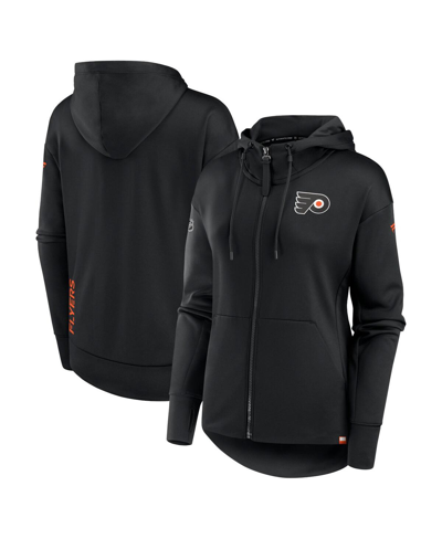 Fanatics Women's  Black Philadelphia Flyers Authentic Pro Scuba Full-zip Hoodie
