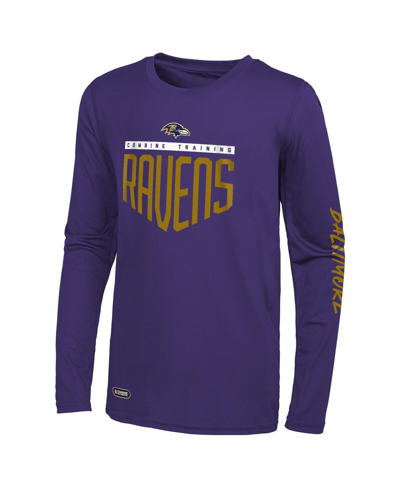 Outerstuff Men's Purple Baltimore Ravens Impact Long Sleeve T-shirt