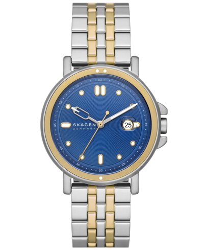 Skagen Men's Signatur Sport Three Hand Date Two-tone Stainless Steel Watch 40mm