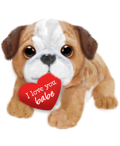 First & Main Kids' Valentine Bruno Bulldog In Brown