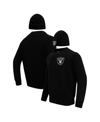 PRO STANDARD MEN'S PRO STANDARD BLACK LAS VEGAS RAIDERS CREWNECK PULLOVER SWEATER AND CUFFED KNIT HAT BOX GIFT SE