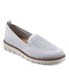 Easy Spirit Valina 2 Womens Casual Round Toe Slip-on Sneakers In Light Gray,silver