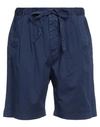 Massimo Alba Man Shorts & Bermuda Shorts Navy Blue Size Xl Cotton, Elastane
