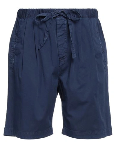 Massimo Alba Man Shorts & Bermuda Shorts Navy Blue Size Xl Cotton, Elastane