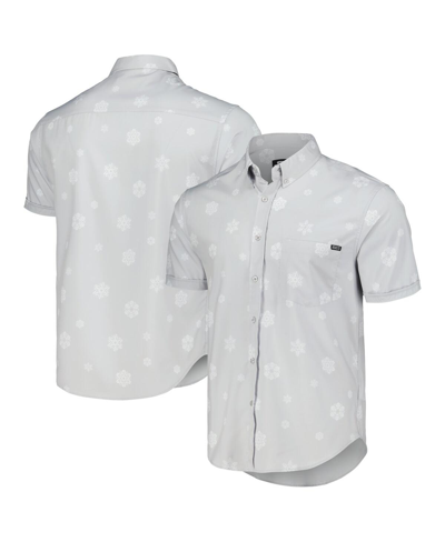 Rsvlts Men's And Women's  Gray Star Wars Happy Hothidays Kunuflex Button-down Shirt