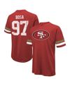 MAJESTIC MEN'S MAJESTIC THREADS NICK BOSA SCARLET DISTRESSED SAN FRANCISCO 49ERS NAME AND NUMBER OVERSIZE FIT