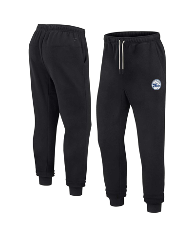 Fanatics Signature Men's And Women's  Black Philadelphia 76ers Super Soft Fleece Jogger