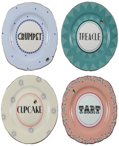 Yvonne Ellen Cheeky Cake Plates In Multi