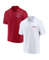 Fanatics Men's  White, Cardinal Arizona Cardinals Lockup Two-pack Polo Shirt Set In White,cardinal