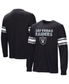 Nfl Properties Men's Black Las Vegas Raiders Hands Off Long Sleeve Adaptive T-shirt In Black