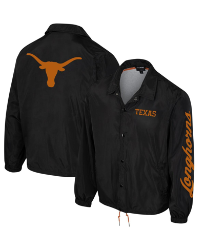 The Wild Collective Men's And Women's  Black Texas Longhorns Coaches Full-snap Jacket