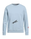 Daniele Alessandrini Homme Man Sweatshirt Sky Blue Size L Cotton, Polyester