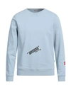 Daniele Alessandrini Homme Man Sweatshirt Sky Blue Size Xl Cotton, Polyester