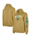 NEW ERA MEN'S NEW ERA TAN CHARLOTTE HORNETS BIG AND TALL 2023/24 CITY EDITION JERSEY PULLOVER HOODIE