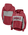 Fanatics Branded  Cardinal Arizona Cardinals Filled Stat Sheet Pullover Hoodie In Cardinal