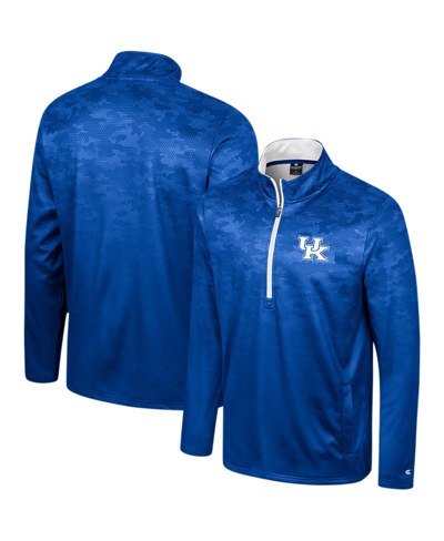 Colosseum Men's  Royal Kentucky Wildcats The Machine Half-zip Jacket
