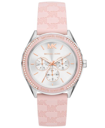 Michael Kors Women's Jessa Multifunction Blush Silicone Watch 40mm