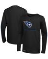 OUTERSTUFF MEN'S BLACK TENNESSEE TITANS AGILITY LONG SLEEVE T-SHIRT