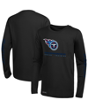 Outerstuff Black Tennessee Titans Agility Long Sleeve T-shirt In Black