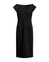 Pinko Woman Midi Dress Black Size 6 Viscose, Polyamide, Elastane