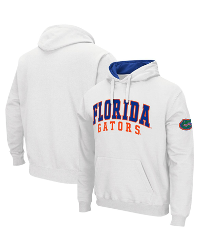 Colosseum Men's  White Florida Gators Double Arch Pullover Hoodie