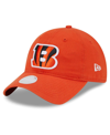 NEW ERA WOMEN'S NEW ERA ORANGE CINCINNATI BENGALS MAIN CORE CLASSIC 2.0 9TWENTY ADJUSTABLE HAT