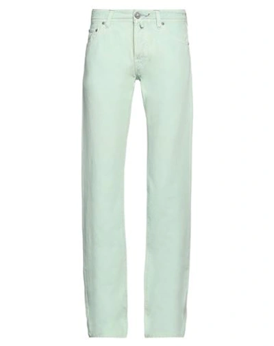 Jacob Cohёn Man Pants Light Green Size 31 Cotton, Linen