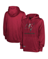 Outerstuff Red Tampa Bay Buccaneers Speed Drill Streak Pullover Hoodie In Red