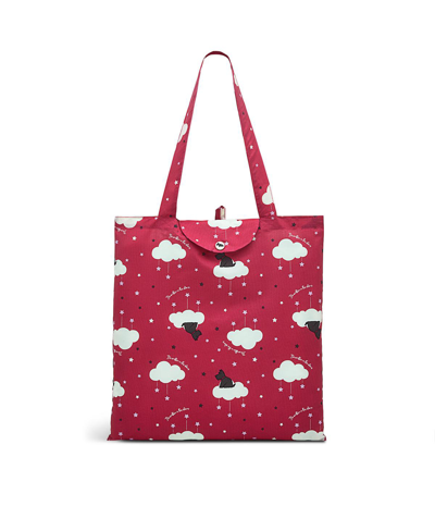 Radley London It's Written In The Stars Responsible Nylon Foldaway Tote In Coulis