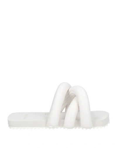 Yume Yume Crossover Strap Sliders In White
