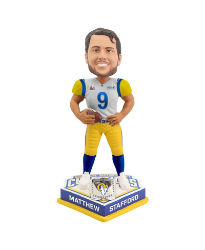 Foco Matthew Stafford Los Angeles Rams Super Bowl Lvi Champions 8'' Bobblehead In Multi