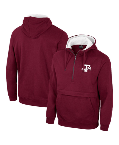 Colosseum Men's  Maroon Texas A&m Aggies Half-zip Hoodie