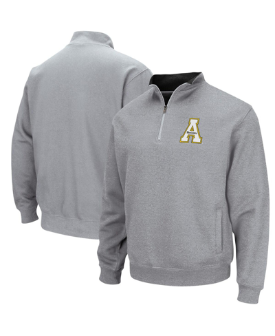 Colosseum Men's  Appalachian State Mountaineers Tortugas Logo Quarter-zip Jacket In Heathered Gray