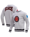 PRO STANDARD MEN'S PRO STANDARD HEATHER GRAY TAMPA BAY BUCCANEERS CREST EMBLEM PULLOVER SWEATSHIRT