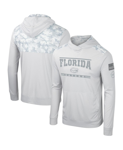Colosseum Men's  Gray Miami Hurricanes Oht Military-inspired Appreciation Long Sleeve Hoodie T-shirt