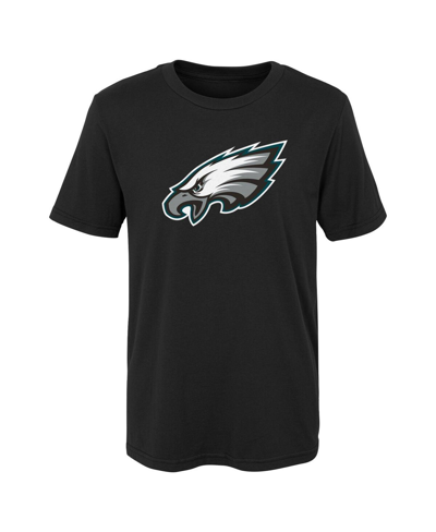 Outerstuff Babies' Preschool Boys And Girls Black Philadelphia Eagles Primary Logo T-shirt