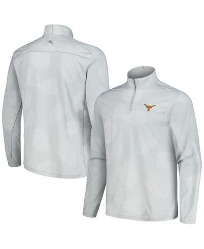 Tommy Bahama Men's  Gray Texas Longhorns Delray Frond Islandzone Half-zip Jacket