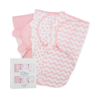 COMFY CUBS BABY BOYS AND BABY GIRLS COTTON EASY SWADDLE BLANKETS, PACK OF 3 WITH GIFT BOX