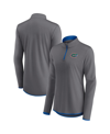 Fanatics Branded  Gray Florida Gators Corner Quarter-zip Top In Gray