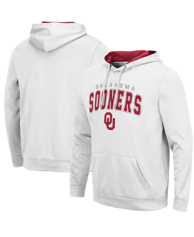 Colosseum Men's  White Oklahoma Sooners Resistanceâ Pullover Hoodie