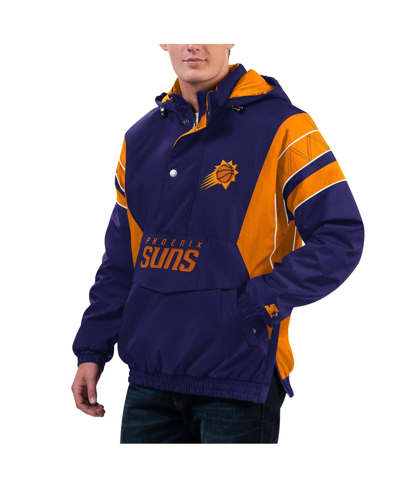 Starter Purple Phoenix Suns Home Team Hoodie Half-zip Jacket