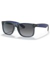 Ray Ban Rb4165 Sunglasses In Transparent Blue