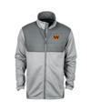 DUNBROOKE MEN'S DUNBROOKE HEATHER CHARCOAL WASHINGTON COMMANDERS EXPLORER TECH FULL-ZIP JACKET