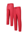 Concepts Sport Red Tampa Bay Buccaneers Gauge Allover Print Knit Pants In Red