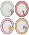 YVONNE ELLEN ANIMAL SIDE PLATES, SET OF 4