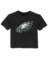 Outerstuff Toddler Boys And Girls Black Philadelphia Eagles Primary Logo T-shirt In Black