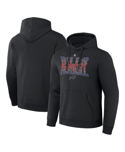 Fanatics Men's Nfl X Darius Rucker Collection By  Black Buffalo Bills Rock N' Footballâ Pullover Hood